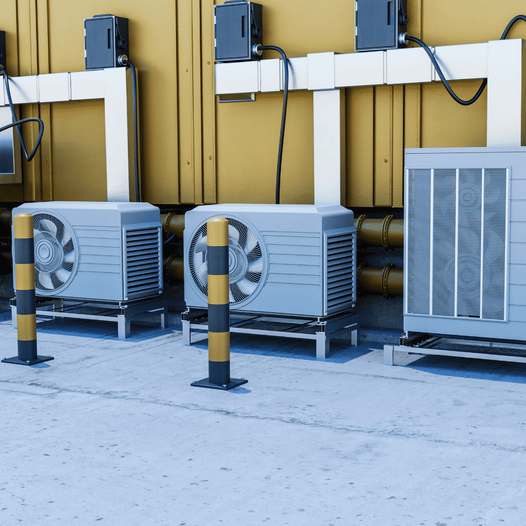 impianto frigorifero industriale render